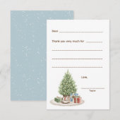 Kerst Bedankt, vul de lege kaart in (Voorkant / Achterkant)