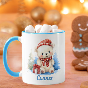 Kerst Beer Gepersonaliseerde Kinder Mok