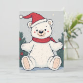 Kerst Beer Kaart (Staand voorkant)