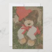 Kerst Beer Krans Vakantie Feest Kaart (Achterkant)