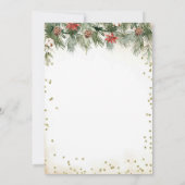 Kerst Beer Meisje Santa Baby shower Kaart (Achterkant)