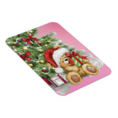 Kerst Beer met Cadeau en Boomdecoratie Magneet (Rechterzijde)