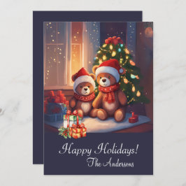 Kerst beer Prettige feestdagen 10, Kaart