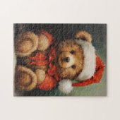 Kerst Beer puzzel Legpuzzel (Horizontaal)