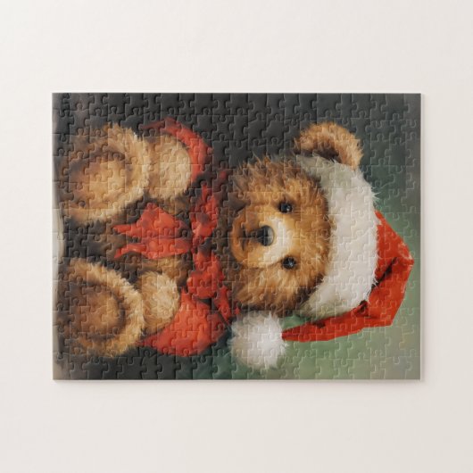 Kerst Beer puzzel Legpuzzel (Horizontaal)