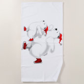 Kerst Beer Strandlaken (Voorkant)