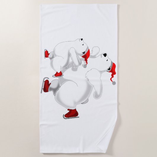 Kerst Beer Strandlaken (Voorkant)