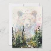 Kerst Beer Waterverf Kaart (Achterkant)