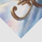 Kerst Beer Winter Woodland Sled Decoupage Tissuepapier (Detail)