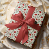 Kerst Beer Wrapping Papier set van 3 Inpakpapier Vel