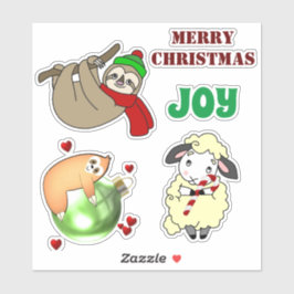Kerst beestje stickers