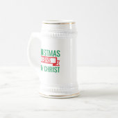 kerst begint met christus-15523 bierpul (Voorkant links)