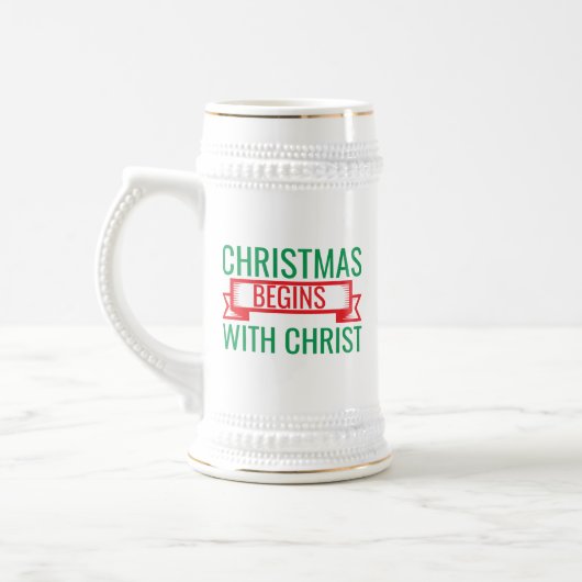 kerst begint met christus-15523 bierpul (Links)