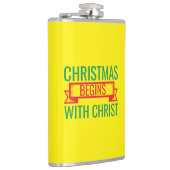 kerst begint met christus-15523 heupfles (Rechts)