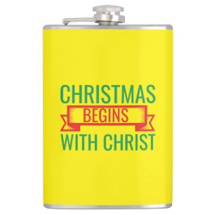 kerst begint met christus-15523 heupfles