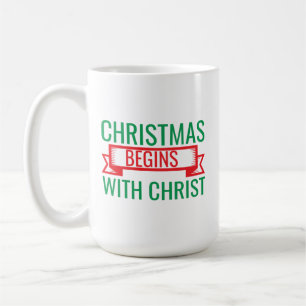 kerst begint met christus-15523 koffiemok
