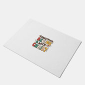 Kerst begint met Christus Santa Boom Ontwerp Deurmat (Schuin)