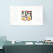 Kerst begint met Christus Santa Boom Ontwerp Spandoek (Beurs)