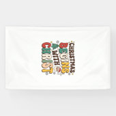 Kerst begint met Christus Santa Boom Ontwerp Spandoek (Horizontaal)