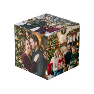Kerst begint met liefde gepersonaliseerde gezinsau kubus