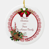 Kerst behandelt Ornament peperkoek man (Achterkant)