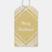 Kerst Beige Vrolijk Kerstfeest Cadeaulabel (Achterkant)