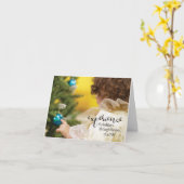 Kerst beleven door de ogen van een kind kaart (Gele Bloem)