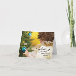 Kerst beleven door de ogen van een kind kaart