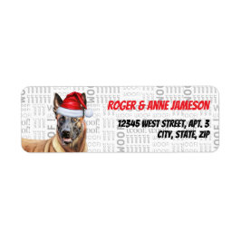 Kerst Belgische Mechelse Hond Vakantie Adres Etiket