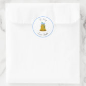 Kerst Bells and Bows Custom Gift Label Sticker (Tas)