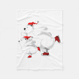 Kerst Beren Baby Fleece Deken