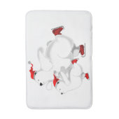 Kerst Beren badmat -  (Voorkant Verticaal)