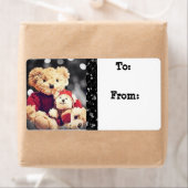 Kerst Beren Gift Label Label Stickers (Insitu)