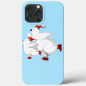 Kerst Beren iPhone Case (Achterkant)
