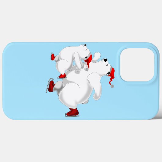 Kerst Beren iPhone Case (Achterkant (horizontaal))