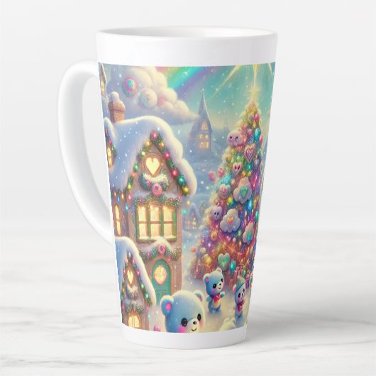 Kerst beren latte mok (Linkerhoek)