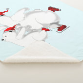 Kerst Beren Sherpa Deken - (3/4)
