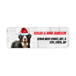 Kerst Berner Sennenhond Vakantieadres Etiket