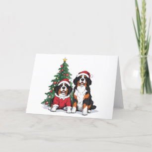 Kerst Berner Sennenhonden Feestdagen Kaart