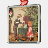 Kerst, beroemd schilderij van Felix Ehrlich Metalen Ornament (Links)