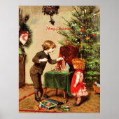Kerst, beroemd schilderij van Felix Ehrlich Poster (Voorkant)