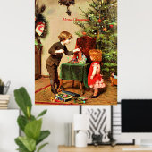 Kerst, beroemd schilderij van Felix Ehrlich Poster (Thuiskantoor)