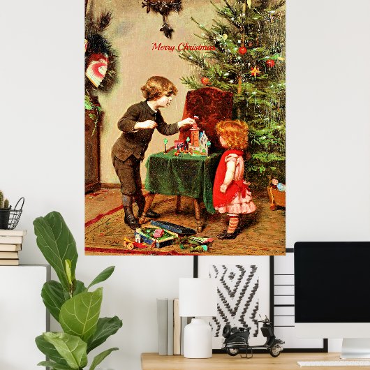 Kerst, beroemd schilderij van Felix Ehrlich Poster (Thuiskantoor)