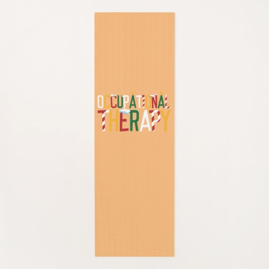 kerst-beroepstherapie yogamat (Voorkant)