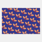 Kerst Berry Wrapping Paper Flat Sheet 3 stuks (Voorkant 2)