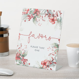 Kerst Bes Baby Shower Favorietjes Sokkel Bord Reclamebord Met Voetstuk