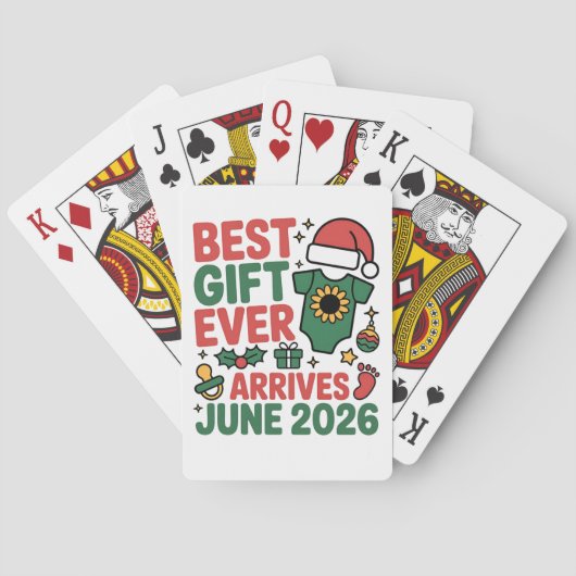 Kerst Beste Cadeau Ooit Komt Juni 2026 Pokerkaarten (Achterkant)
