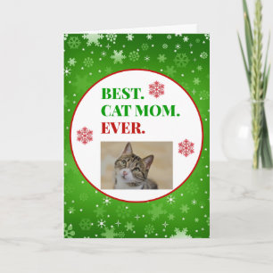 Kerst Beste Kat Moeder Ooit Foto Kaart
