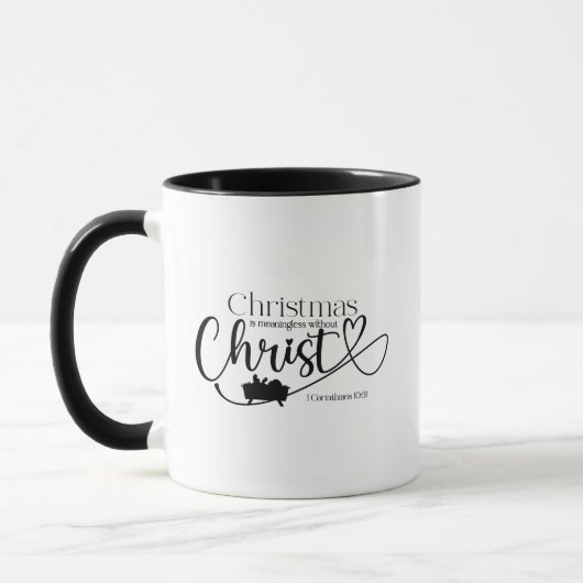 KERST BETEKENISLOOS ZONDER CHRISTUS 11 oz Mok (Links)