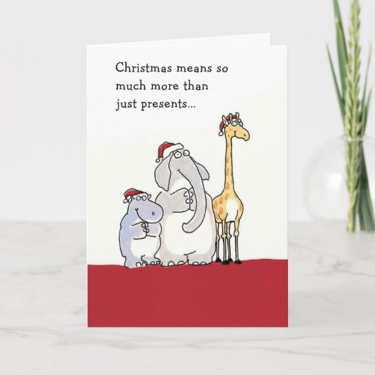 Kerst betekent zoveel meer dan... feestdagen kaart (Voorkant)